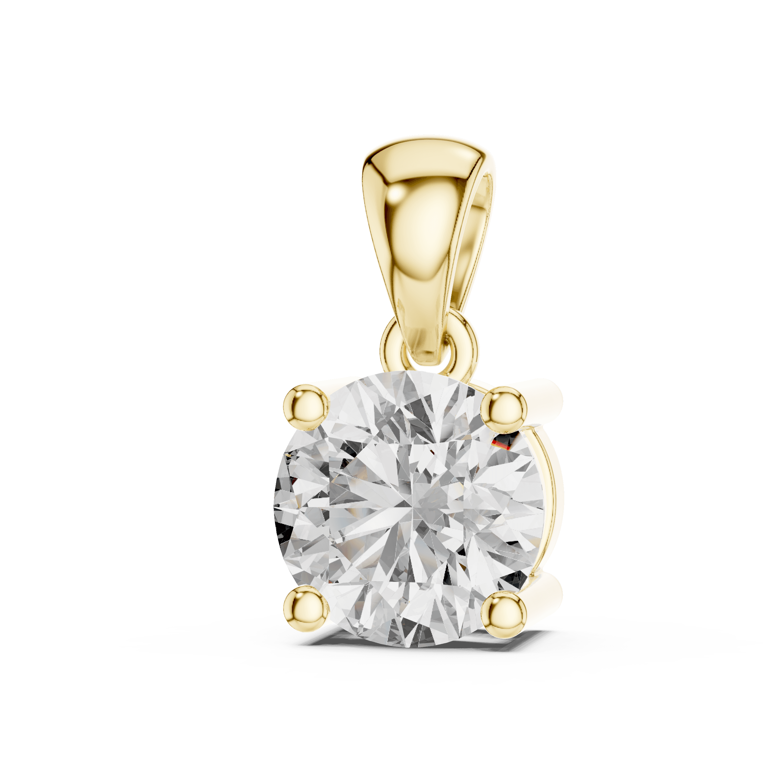 Ever green solitaire pendant