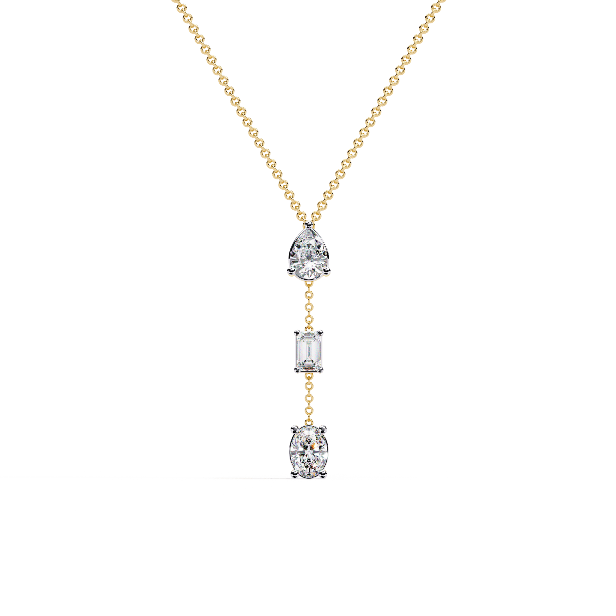 Fancy solitaire everyday pendant