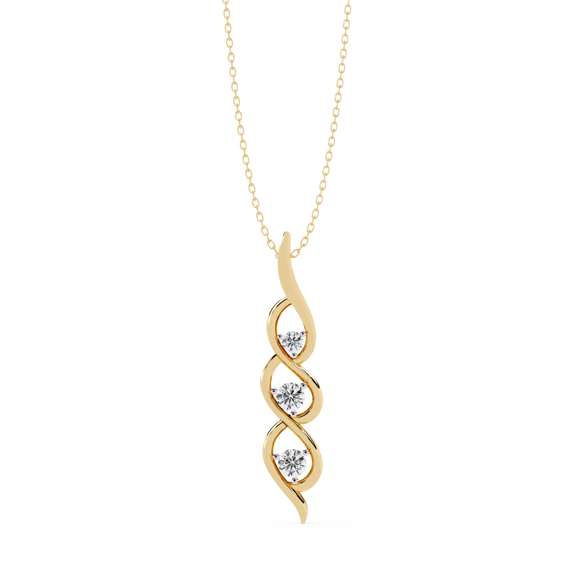 Evergreen three diamond Pendant